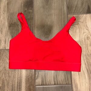 NWOT All in Motion Sports Bra size M in vibrant Red. Adjustable ❤️
